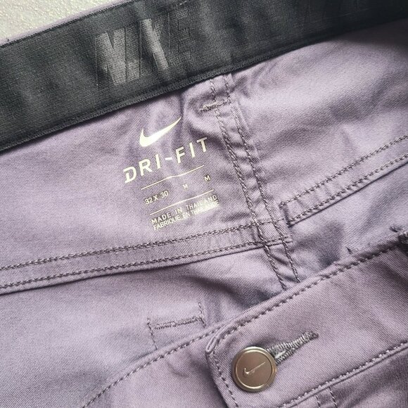 Nike Dri-Fit Purple Athletic Golf Pants Men's Size Medium W32 x L30 - Picture 4 of 5